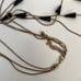 Vintage Multi Chain Iridescent Glass Bead Necklace Very Long Snake Chains