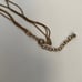 Vintage Multi Chain Iridescent Glass Bead Necklace Very Long Snake Chains