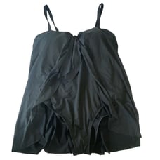 Lauren Ralph Lauren Bandeau Flyaway One-Piece Swimsuit black, 20W