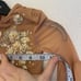 WEISSMAN custom solo Dance Costume Long Sleeve mesh Crop Top beige tan SC 6