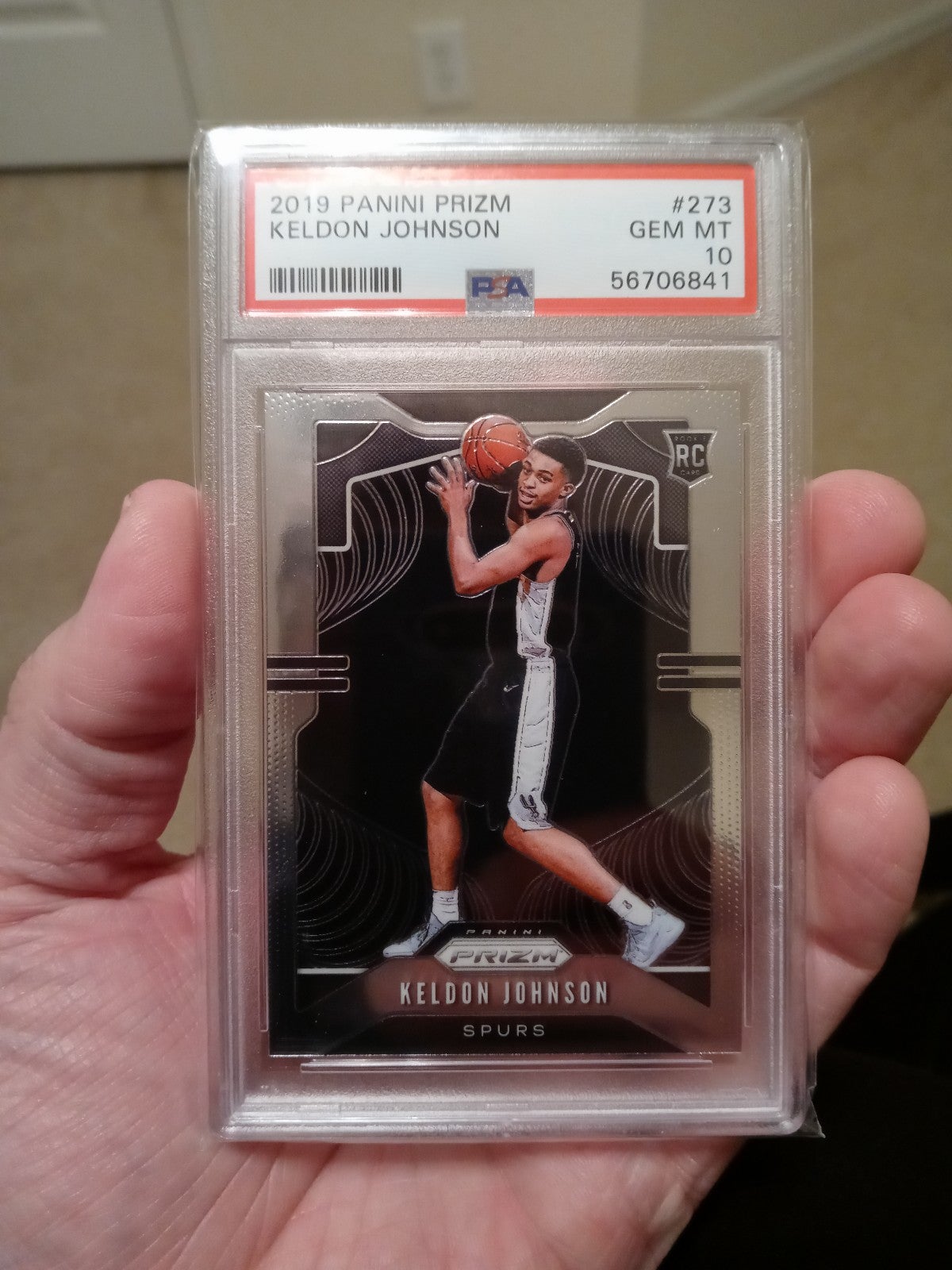 KELDON JOHNSON 2019-2020 PRIZM BASKETBALL ROOKIE ... PSA 10!!!