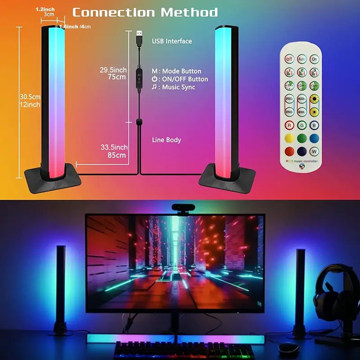 1pc Desktop 360 Degree Light Up Creative LED Ambient Night Light