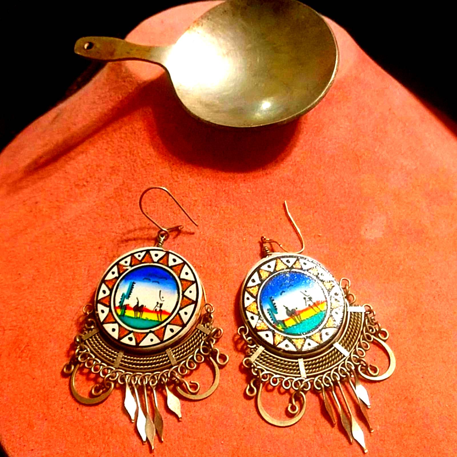 Vintage brooch and earring set