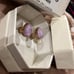 Swarovski Chroma stud earrings Drop cut, Multicolored, Gold-tone plated NWT