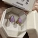 Swarovski Chroma stud earrings Drop cut, Multicolored, Gold-tone plated NWT