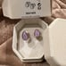Swarovski Chroma stud earrings Drop cut, Multicolored, Gold-tone plated NWT