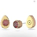 Swarovski Chroma stud earrings Drop cut, Multicolored, Gold-tone plated NWT