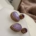 Swarovski Chroma stud earrings Drop cut, Multicolored, Gold-tone plated NWT