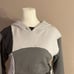Lululemon All Yours Colorblock Hoodie Sweatshirt Gray Asymmetrical Pocket Sz 4