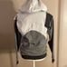 Lululemon All Yours Colorblock Hoodie Sweatshirt Gray Asymmetrical Pocket Sz 4