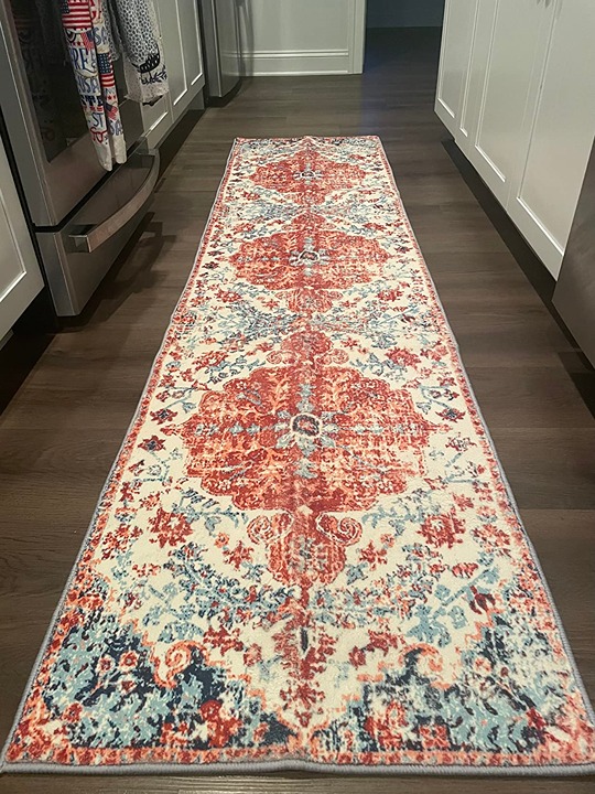 Runner Rug, 2x8 Vintage Kitchen Rugs Distressed Carpet Runner Washable Rug