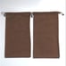 GUCCI Shoe Drawstring Dust Bags New Authentic Cotton Brown