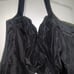 Liancarlo Vintage Black & Silver Silk Embellished Sequenced Halter Fitted Sz 24