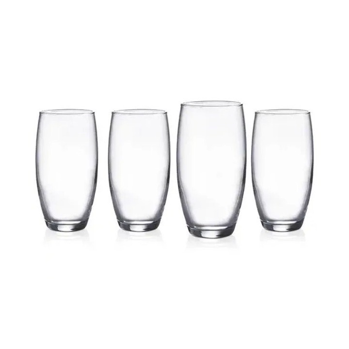 Luminarc Cachet 9 oz Glass Stemless Flutes, Set of 4 New