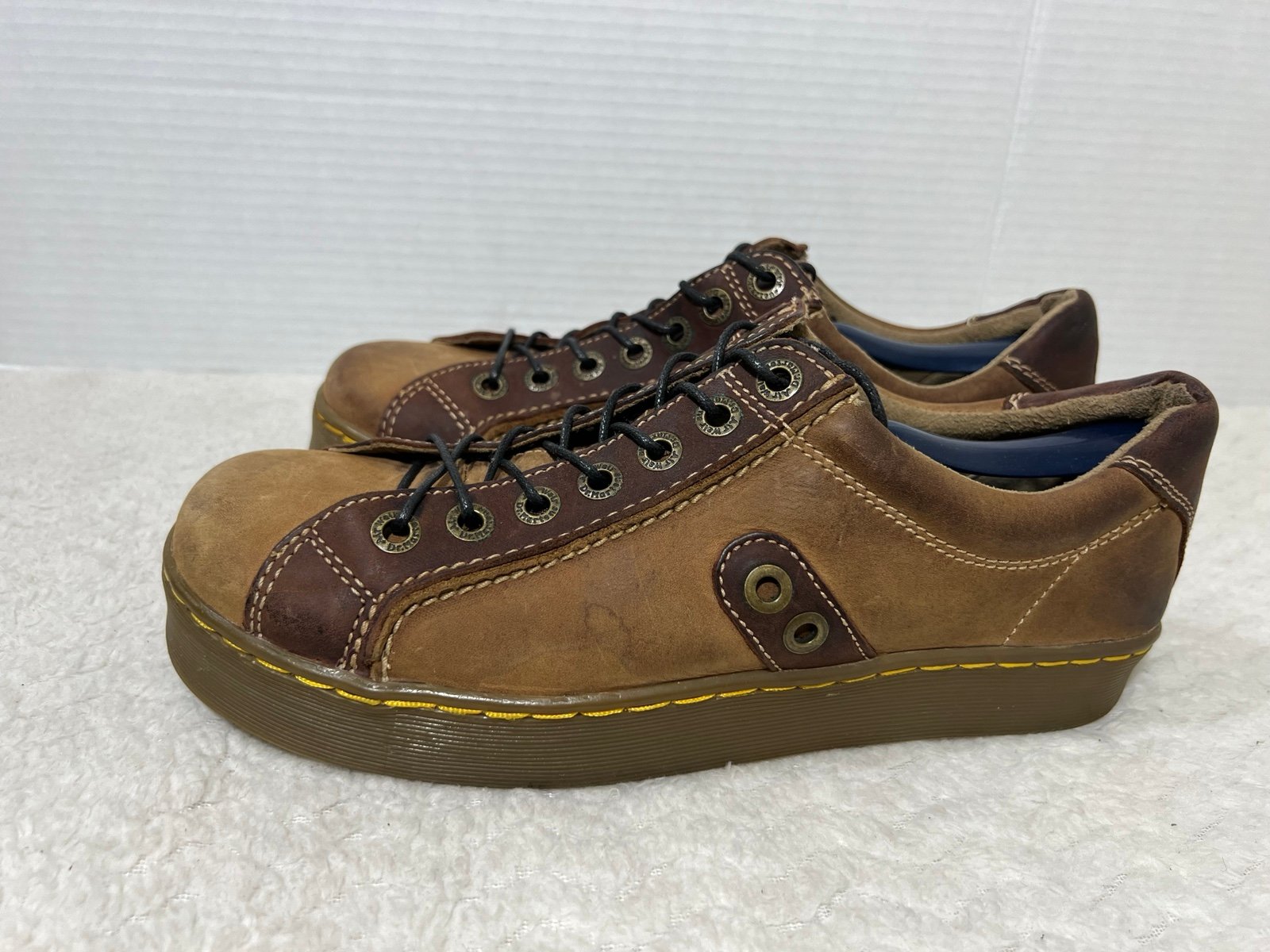 RARE!! VTG 90's Dr Martens 2827 Oxford Leather Casual Shoes Brown Mens Size 9