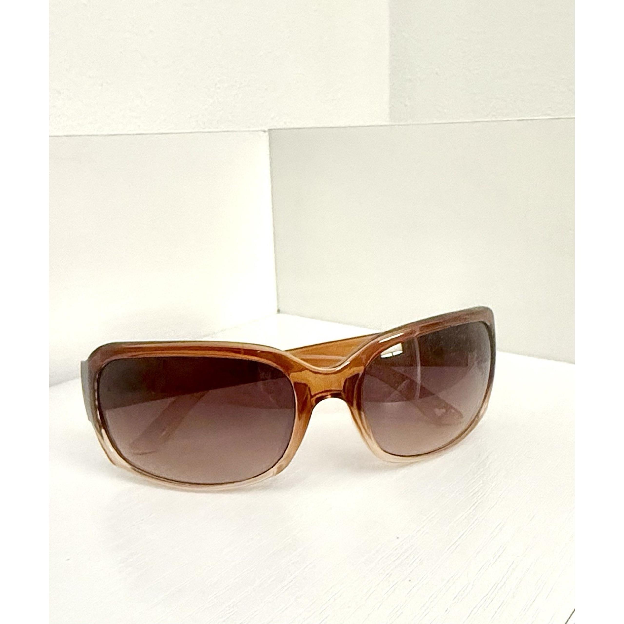 Juicy Couture Brown Baby Pink Women's  Wrap Rectangle Sunglasses WJC61SG26S1
