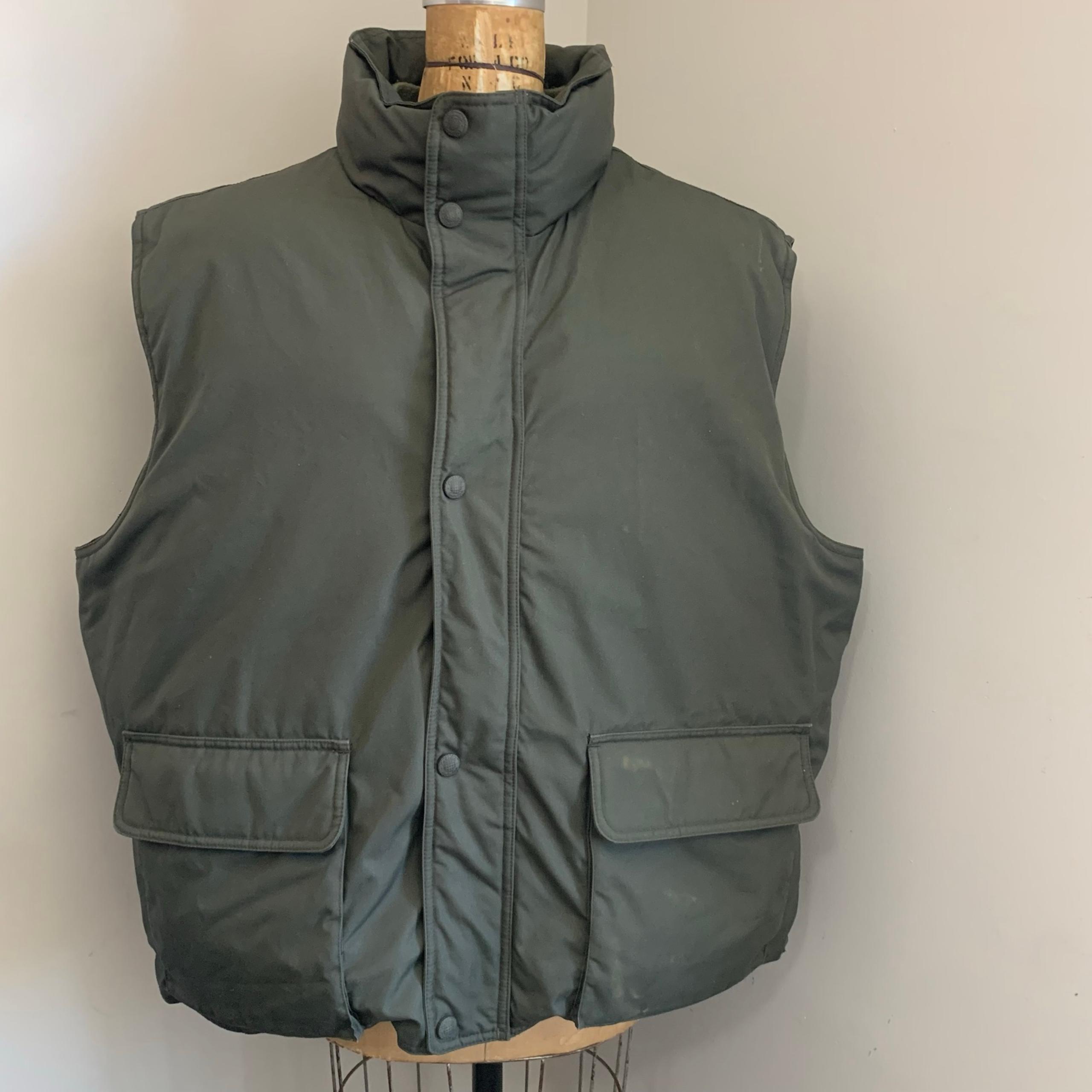 Cabelas Premier Northern Goose Down Puffer Vest Men's 2XL Tall Green Outdoors