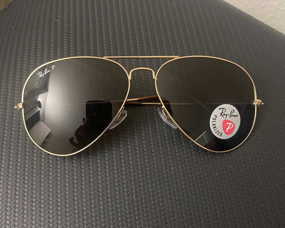Ray-Ban RB3025 Aviator Classic Sunglasses with Gold Frame Brown Lenses