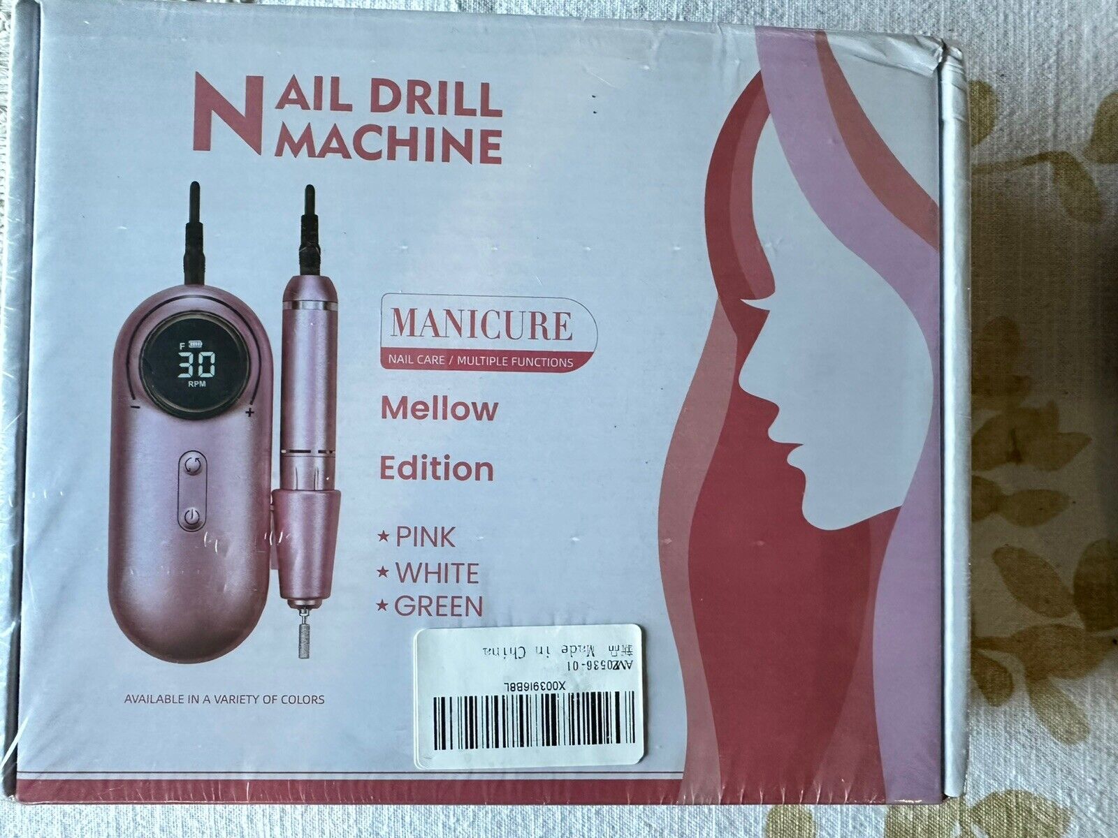 Manicure Machine Tool For Gel Nail Polishing and Grinding-Recha rgeable