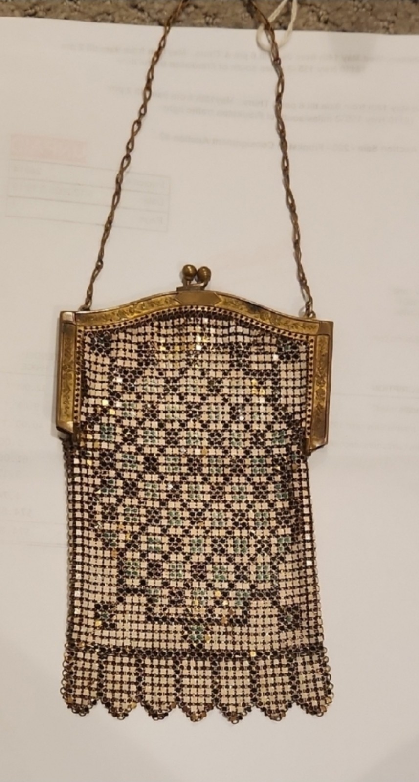 1920s Whiting & Davis STYLE Mesh Flapper Purse