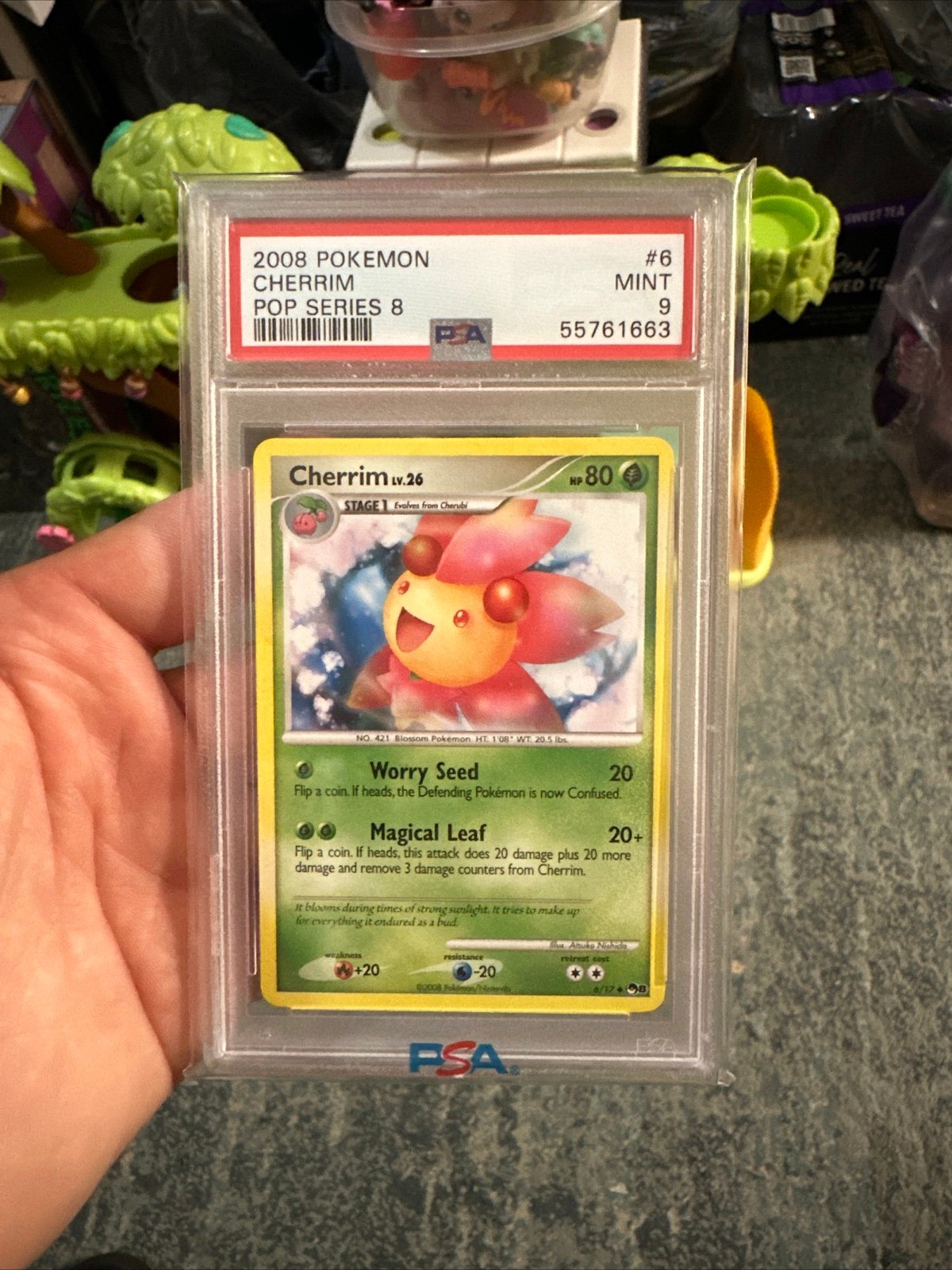 Pokemon Pop Series 8 Cherrim PSA 9 Mint