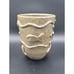 Primative Art Pottery Planter Vase With Applied Fish And Waves Signed Boris?