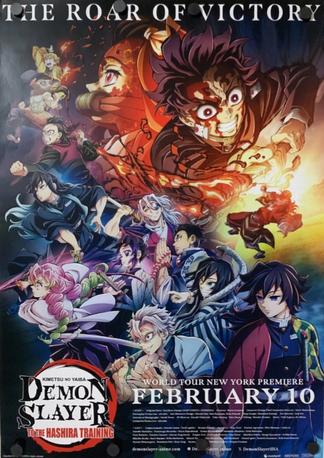 Demonslayer to the hashira training original 27x40 ds movie poster