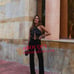 ZARA FRINGE SEQUIN HALTER NECK JUMPSUIT