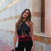 ZARA FRINGE SEQUIN HALTER NECK JUMPSUIT