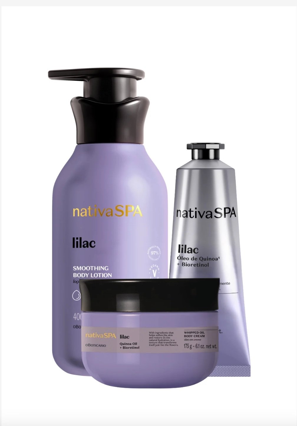 Nativa SPA Lilac Smoothing Gift Set - O BOTICARIO
