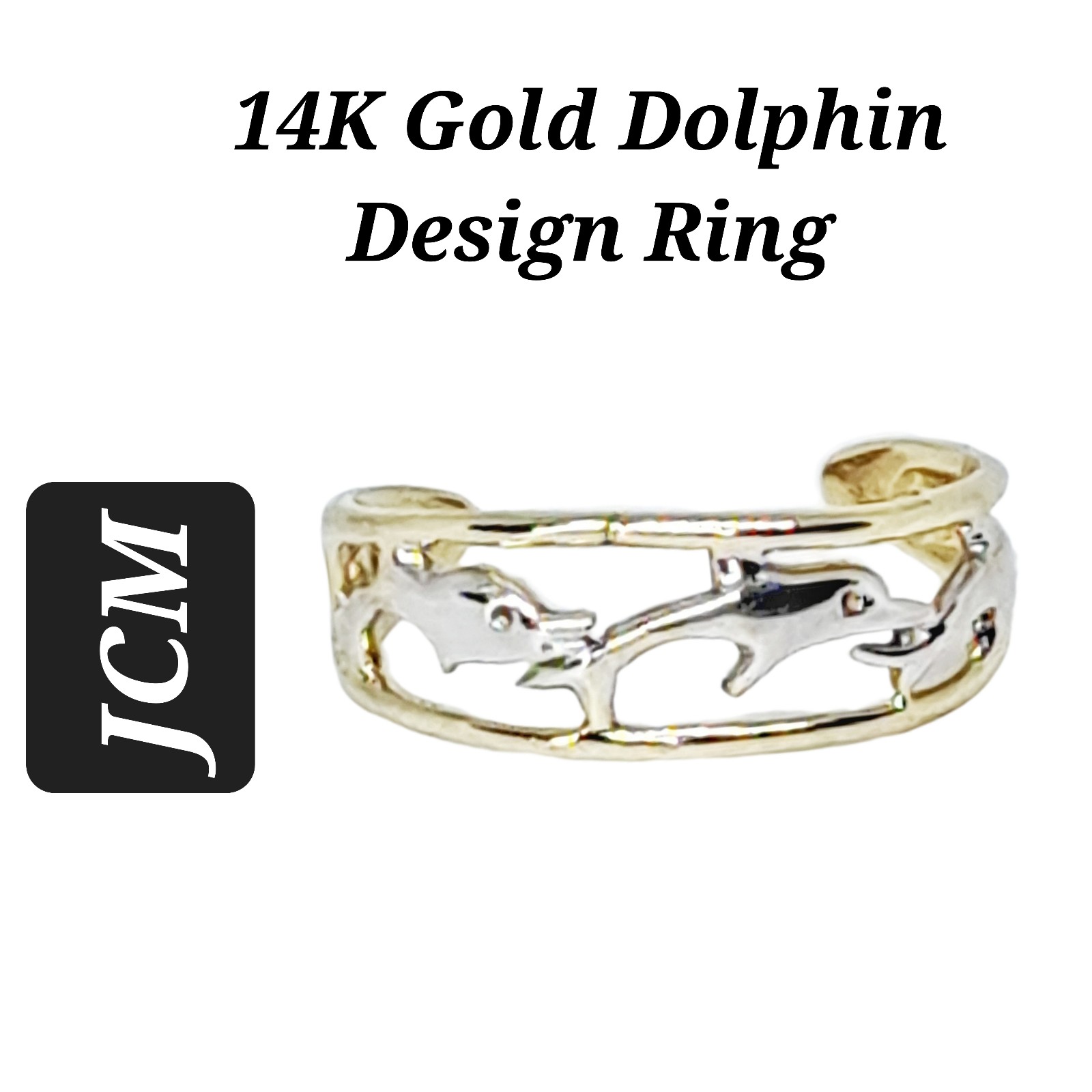 TCM ~ 14K Gold Dolphin Design Ring