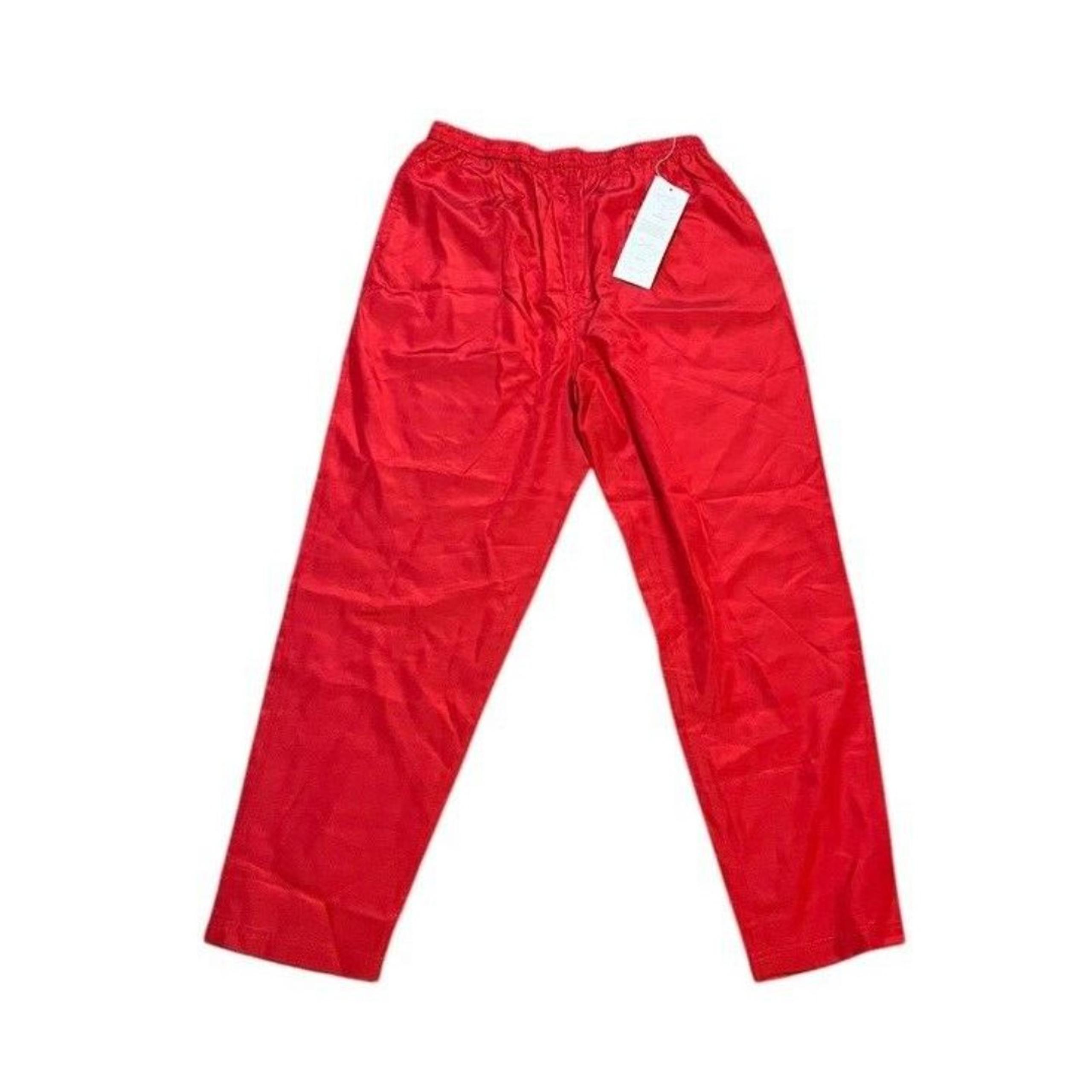 Diane Gilman Silk/Cotton Pant Womens Size Large Elastic Waist Lined Quiet Luxury