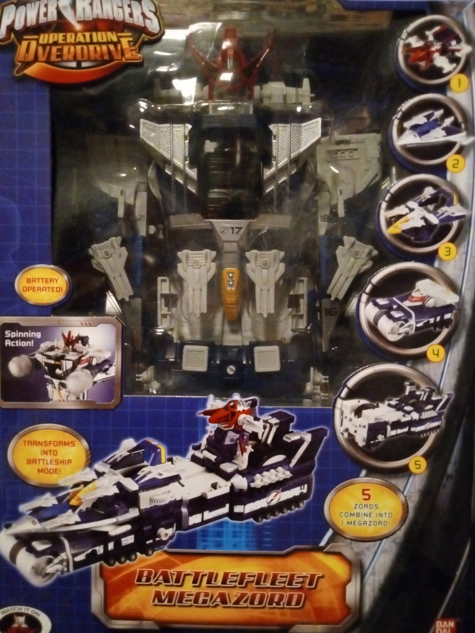 Power rangers operation overdrive battle fleet megazord