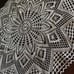 Crochet Star Flower Doily | size: 33 diameter | HANDMADE | color: beige