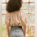 The Great. | The Honey Top In Cream Wildflower Size: Small