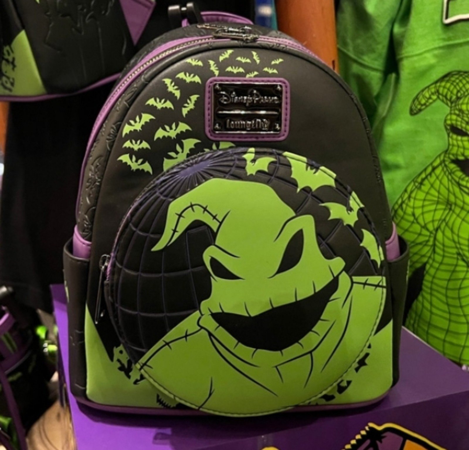 DisneyParks DCA Oogie Boogie Bash GITD Loungefly Backpack NWT