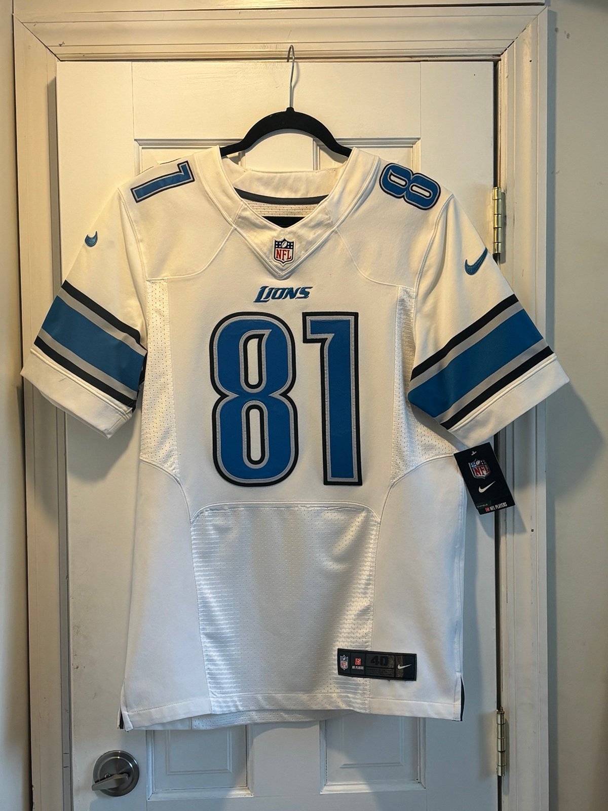 Authentic Calvin Johnson Nike Elite Detroit Lions Jersey