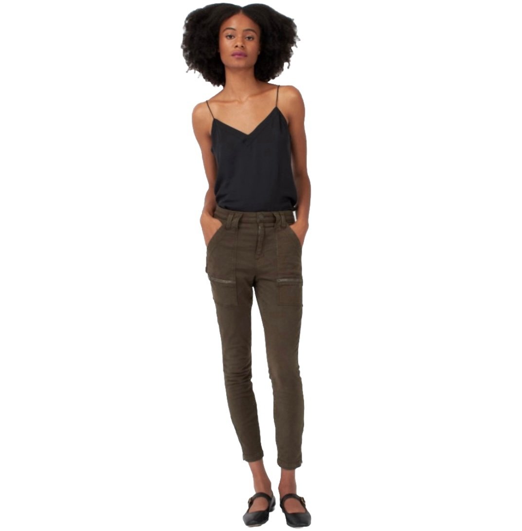 Joie High Rise Park Skinny Fatigue Green Women’s Pants Size 28
