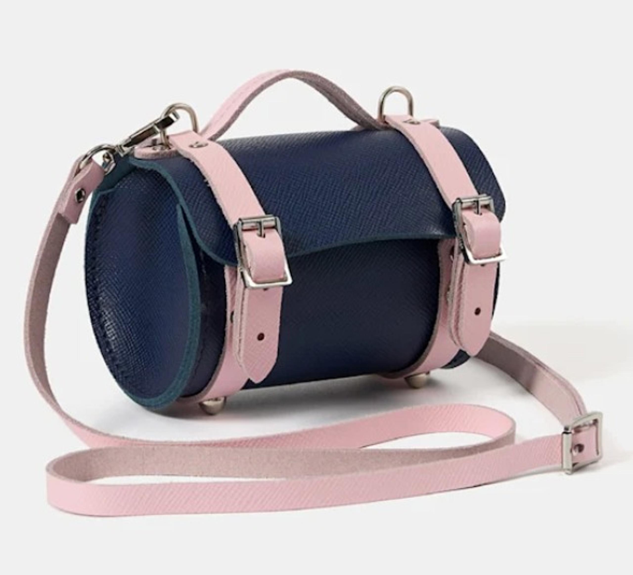 Cambridge Satchel leather Micro Bowls bag w/ Teapot Charm