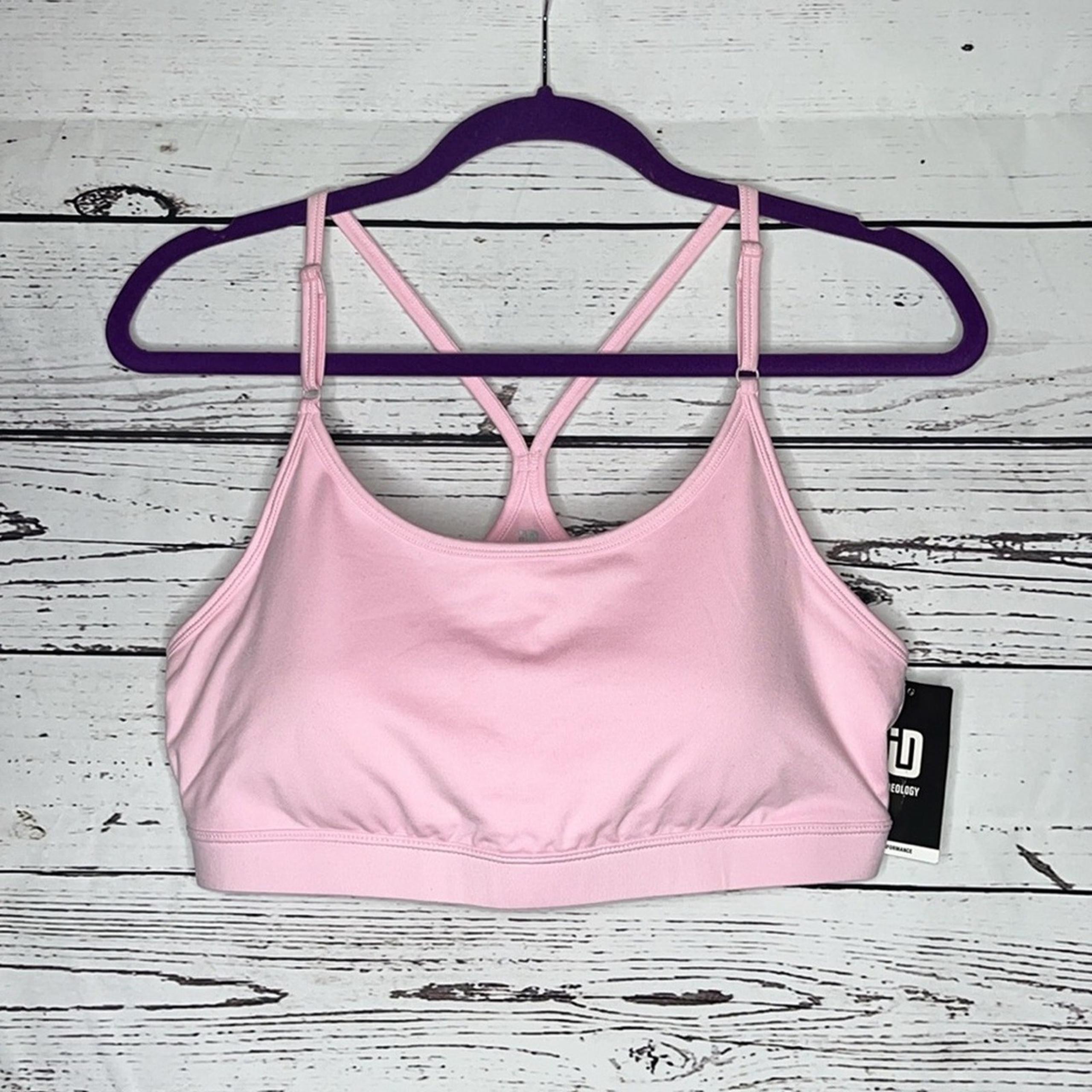 Ideology Performance NWT Size XL Pink Racerback Athletic Sports Bra