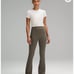 Lululemon Groove Nulu Super-High-Rise Flared Pant Regular size 4 army green