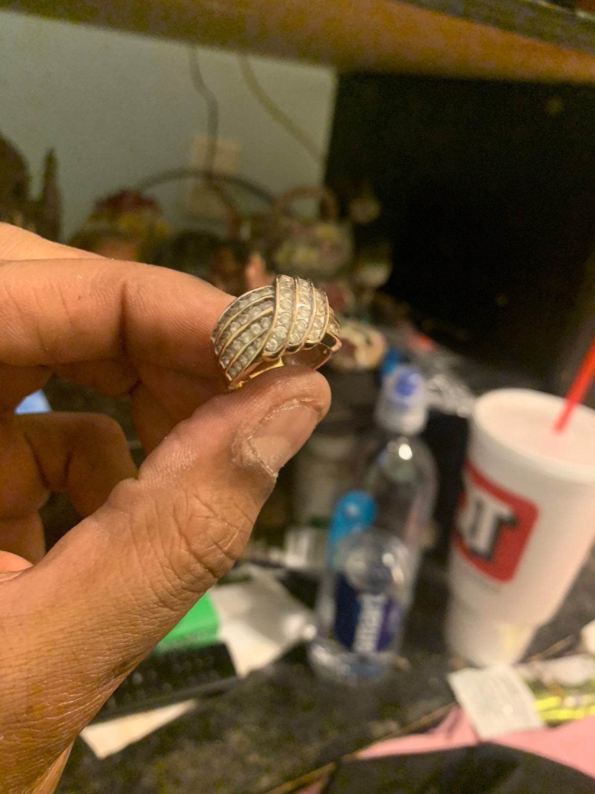 14k gold diamond ring
