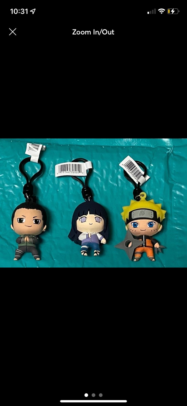3D Figural Keyring Naruto Shippuden Series 1-Lot of 3