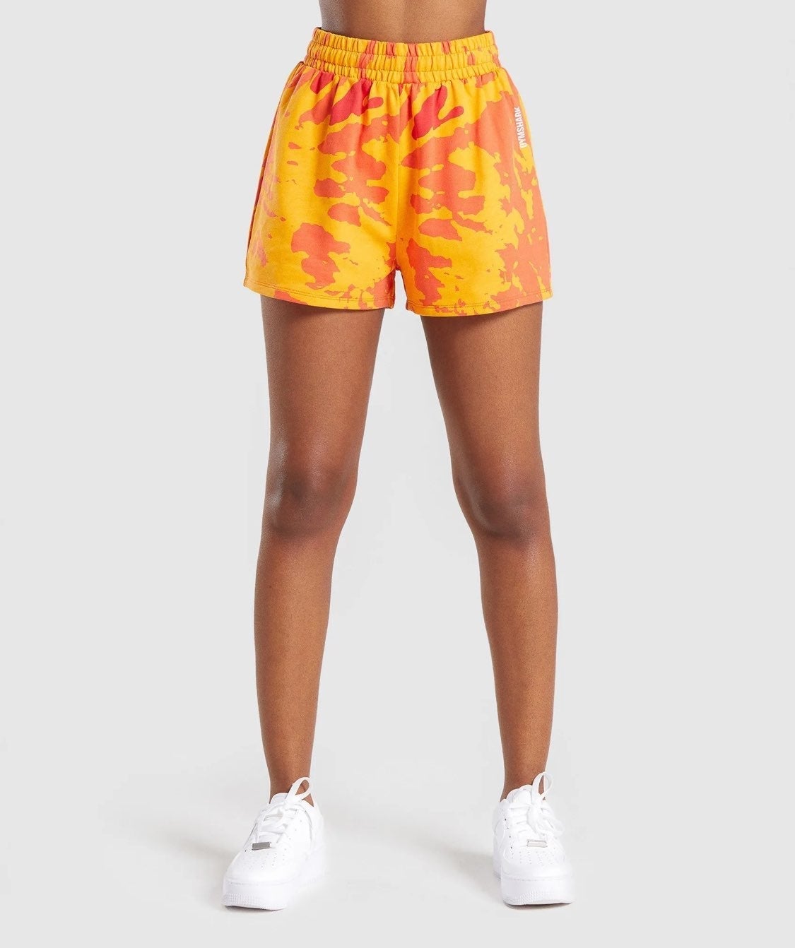 Gymshark Orange Color Burst Shorts