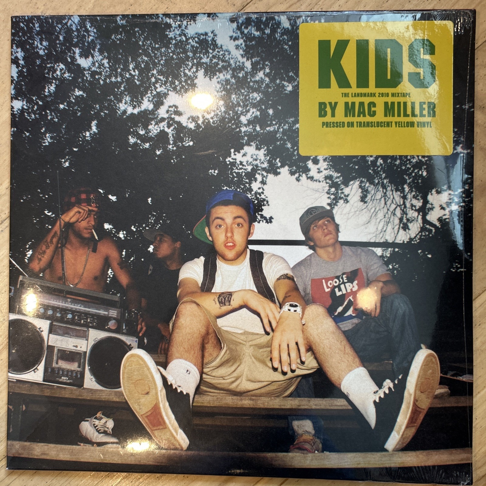 Mac Miller KIDS Vinyl 2 LP Record LIMITED EDITION TRANSLUCENT YELLOW IN HAND NEW
