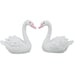 2pcs Garden White Swan Statues Resin Goose Figurines Landscape Ornament