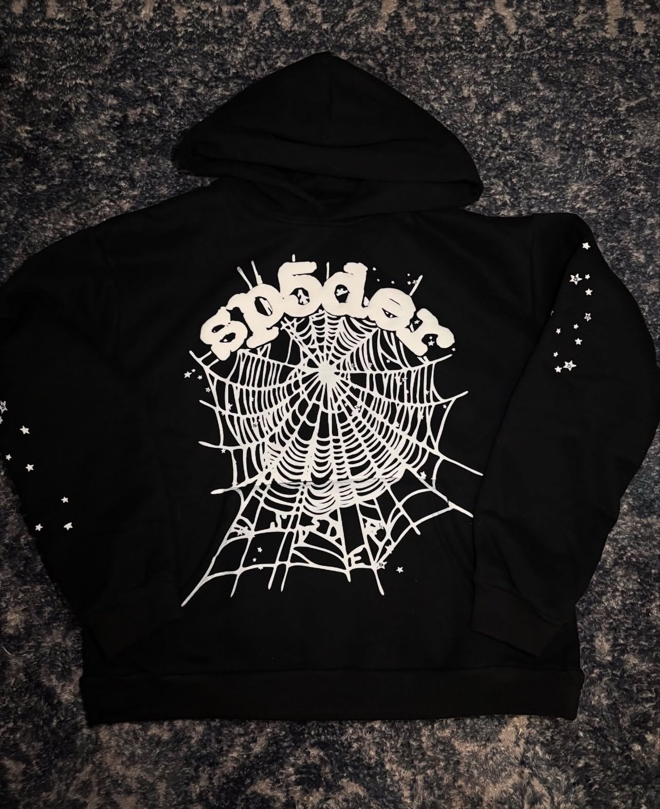 Sp5der OG Web Hoodie 'Black’