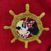 Disney parks cruise line sailor Minnie Mouse striped nautical spirit jersey M