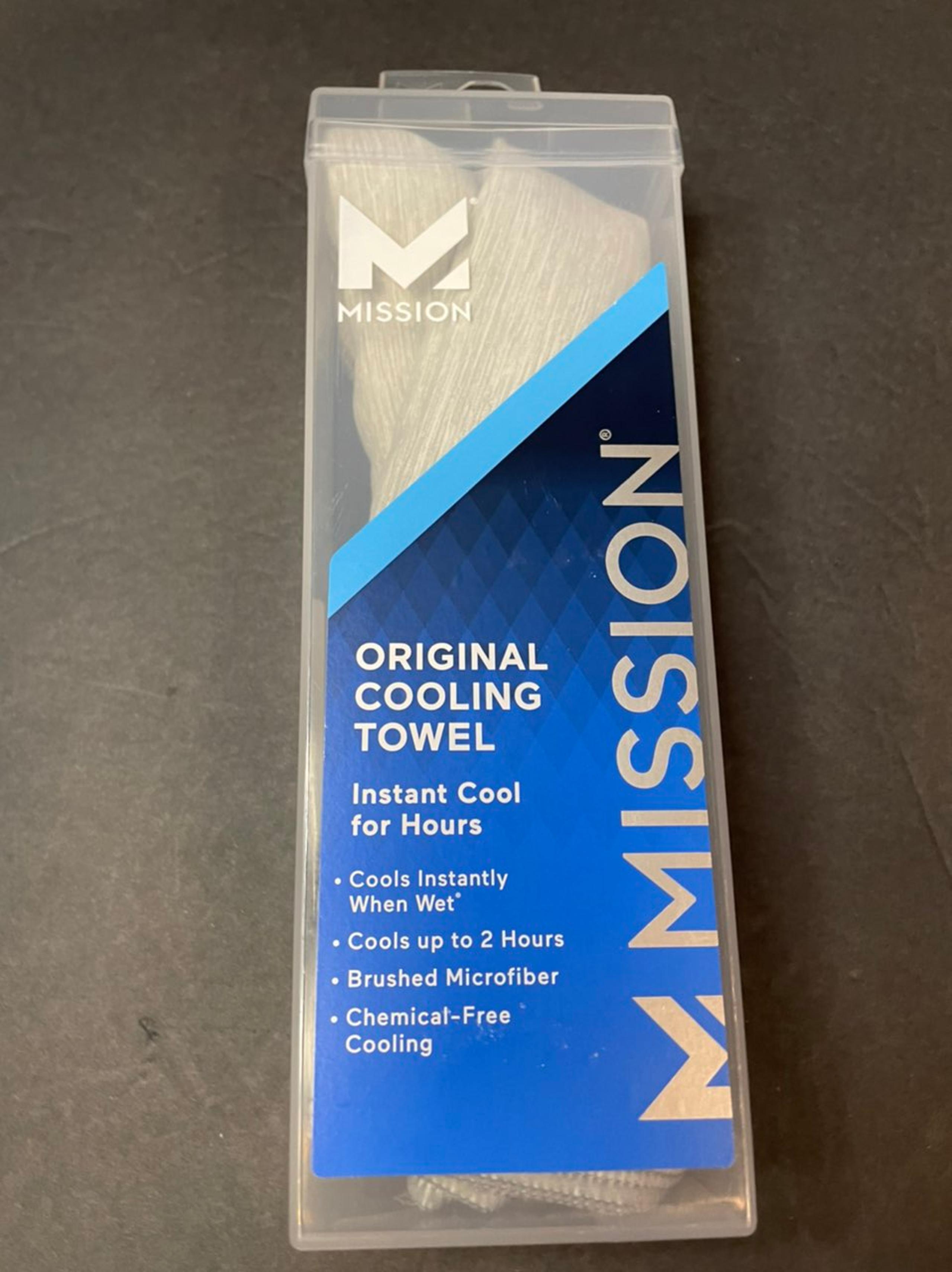 Mission Original Cooling Towel Gray Brand New