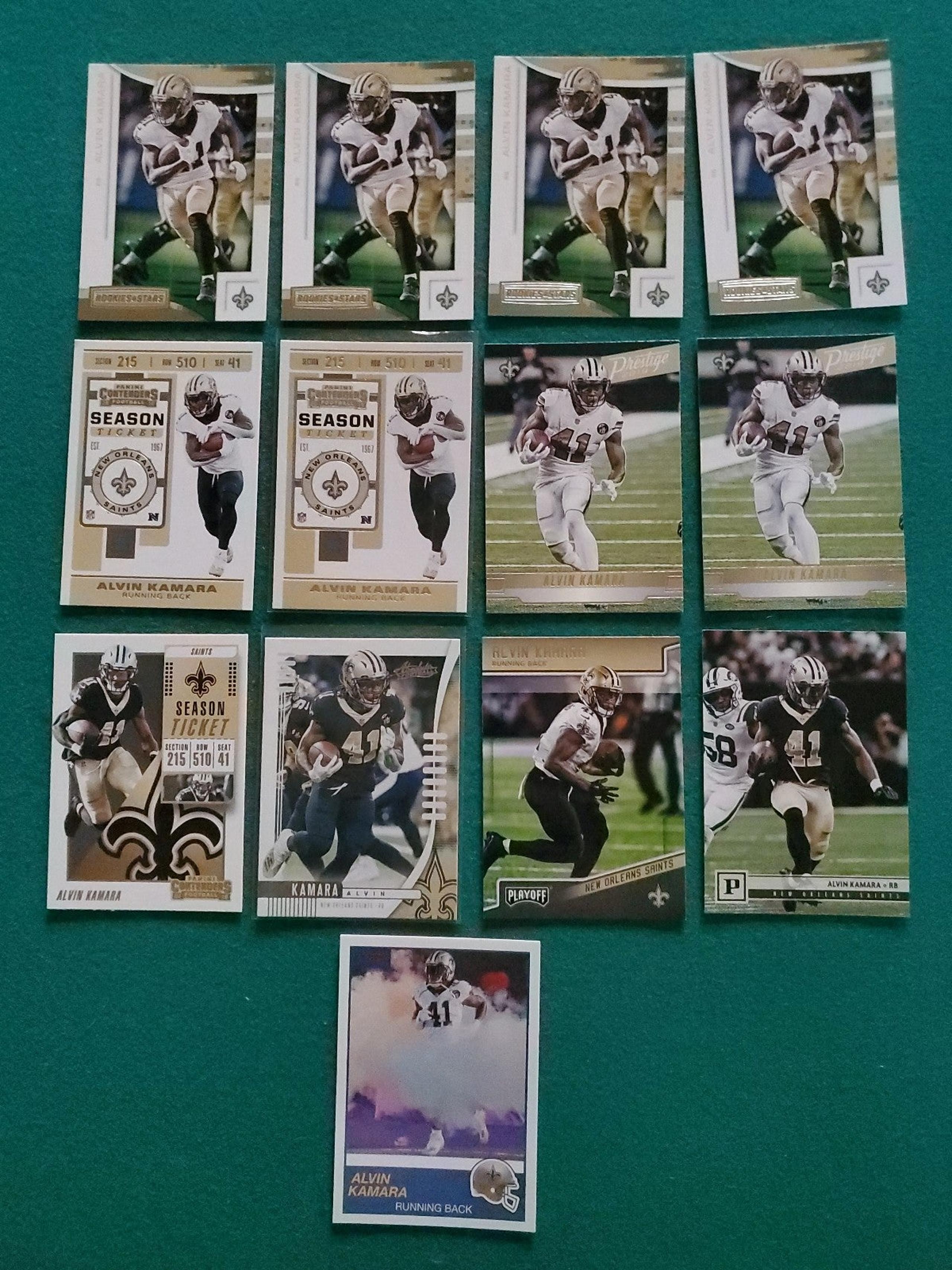 ALVIN KAMARA LOT OF 13 PACK FRESH CARDS NEW ORLEANS SAINTS FOOTBALL